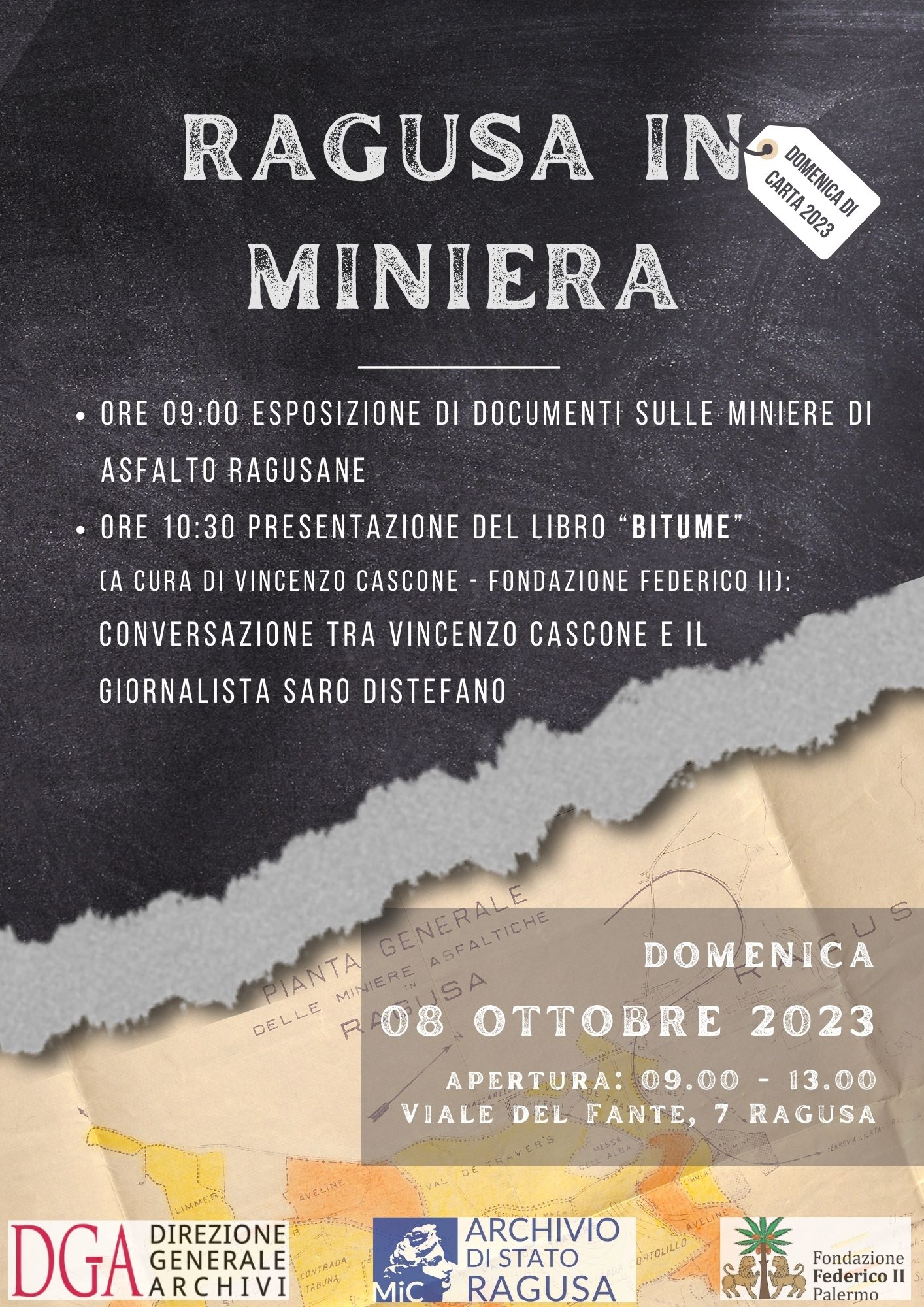 Locandina dell'evento Ragusa in miniera