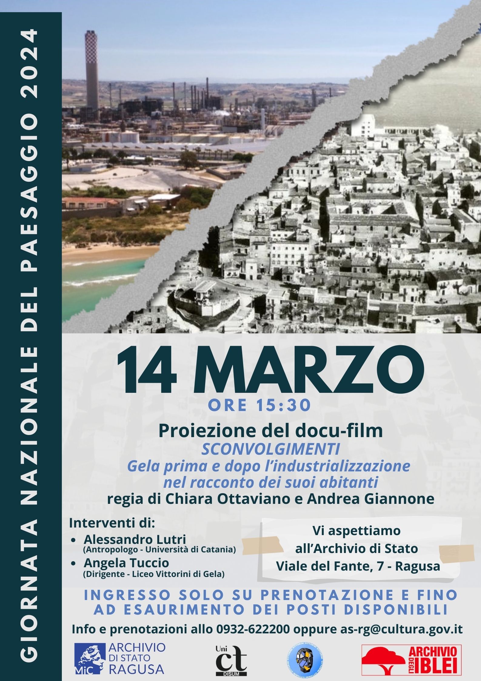 Locandina della proiezione del docu-film SCONVOLGIMENTI